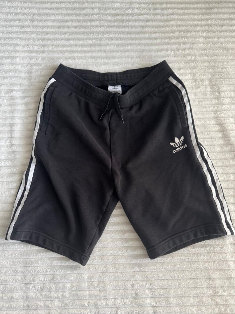 Adidas Men’s Black 3 Stripe Shorts‎ Size S